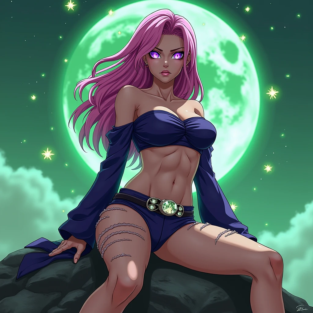 There is lost coliseum there stand female lionessin battle stance, she have ebony colour skin beautiful yellow cat eyes dark gold eyeshadows make up, ring style earrings, her hair is purple with pink highlights . she dressed in white neather topic with golden parts on countures also short and white leather straps on her cat legs instead of boots, her hands have hude ruby claws on her fingers, (ultra high quality fantasy art, anime fantasy style, masterpiece, ultra high quality character design, 8k quality anime art, realistic anime art, top quality wallpaper illustration, detailed ultra high quality accurate face, high quality design and accurate physic)