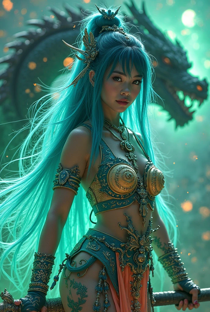 epic Nebulae stunning nebula vibrant hues ethereal interstellar sparks curiosity birth evolution stars Sun hyper starry_sky spacious SunShine panoramic sunset ultra sunrise ((dynamic Cinematic sunlight, hyper Best quality, ultra Masterpiece :1.3)) epic Gorgeous girl (Emily Rudd:Alicia Vikander) A close up of an supernaturally beautiful and enchanting Atlantean Barbarian War Goddess with a legendary magical spear and angrily shouting in fury. She is skinny dipping in shallow waves in a dark underground sea cave lit only with oceanic bioluminescence that washes over her perfect, irresistible body. Glowing magical golden minimalistic anime-style female battle armor. Her tan skin shimmers with scales. She is athletic, slender, fit, toned, lean, and very muscular with a thin waist and slim hips. She has deeply tanned skin and flowing, lustrous hair. Her large, vibrant, glowing turquoise Asian eyes lock intensely onto the viewer with a predatory, otherworldly allure. She has intricate aquatic-inspired tattoos across her body. Her face has painted designs. Swirling shadows deep path Equirectangular_360 street UnrealEngine5 Ultra Masterpiece Cinematic_sunlight ultra Pro_Photo-realistic optimal ultra_high-quality opengl-shaders ultra_high-details accurate reflex ultra_high-resolution perfection volumetric lightning improved Octane_rendues ultra_high-definition UHD XT3 DSLR HDR 3dcg analogiques extatiques symmetrical dazzling Will-o'-the-wisp global luminescence plasma hearth incandescente reflection varied multi etc. --v 6 --s 1000 --c 20 --q 20 --chaos 100
