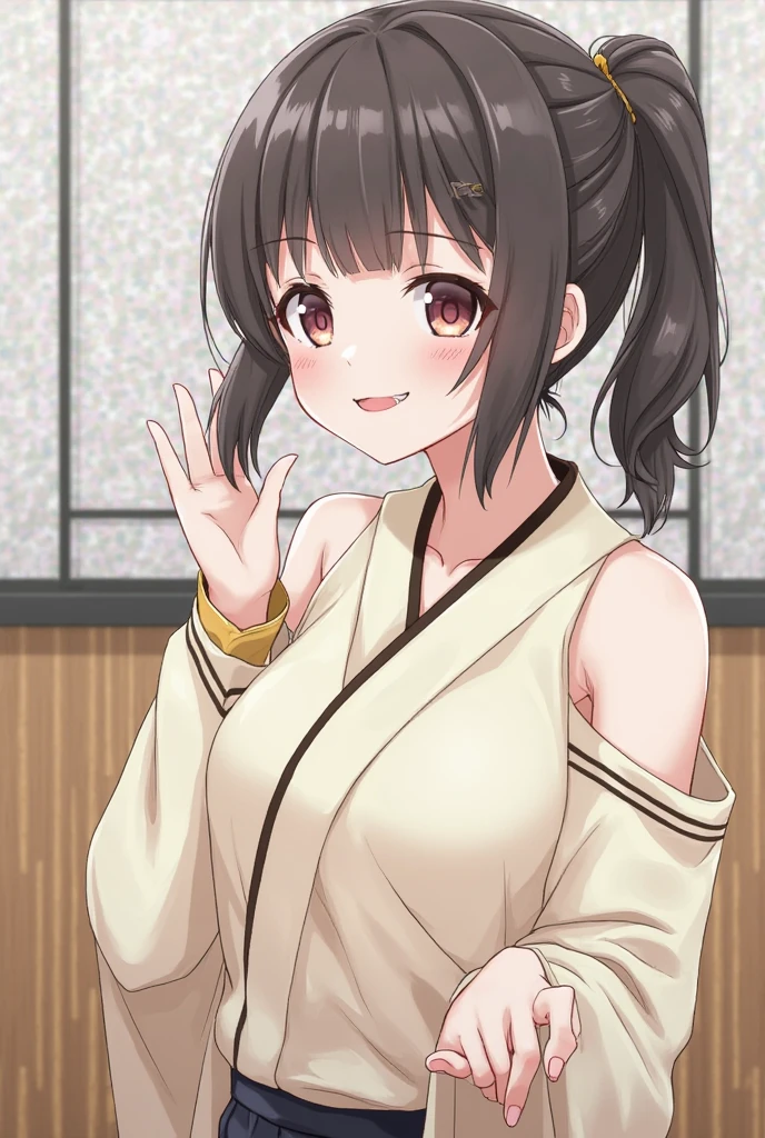 A very cute face like an idol、like々A 20-year-old woman with a cute face、Gentle and cute、A kind smile、(((Japanese Yukata)))、(night)、(((Lying down on a futon in a Japanese-style room at a Japanese inn)))、((Cleavage、I can see your thighs))、((Full body portrait))、RAW Photos、Genuine、High resolution