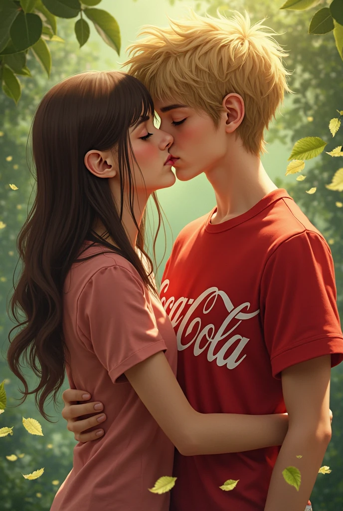 painting of two boys kissing in a field of flowers, beautiful painting of friends, wadim kashin. ultra realistic, beautiful digital painting, artwork in the style of guweiz, beautiful artwork, vladimir volegov, beautiful digital artwork, gorgeous digital painting, high quality digital painting, adorable digital painting, cute boys, lovely kiss, by Aleksander Gine