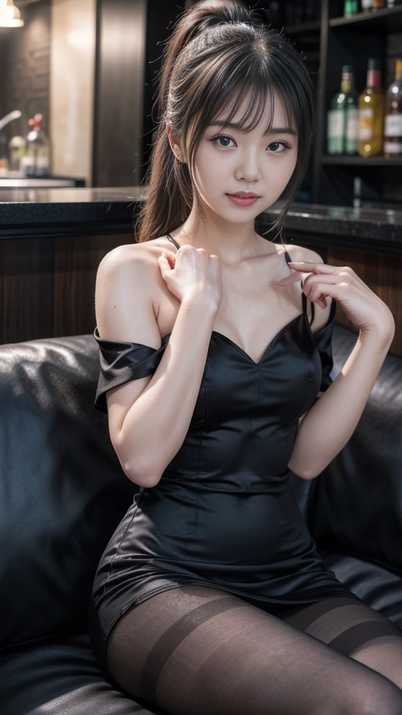 best quality, detailed, beautiful, insanely detailed, absurdres,perfect anatomy,
Japanese woman,black hair,27 years old,
(slender),
(small breasts best quality),
nsfw,(full body shot:1.1), hotel, smiling, sitting, (legs spread:1.3), semi long, (cabaret,nightclub,hostess,cream long dress:1.3),(red panties:1.1),(showing off pantie:1,3),(cameltoe:1.2),  with a sofa, at night, (angle from below:1.3), (underlighting:1.3)