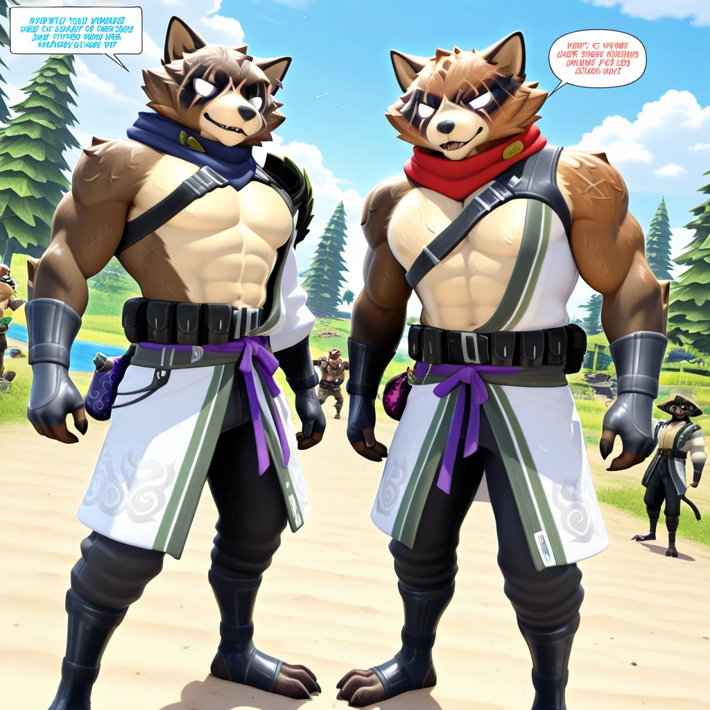 Top quality, Best quality, High-quality illustrations, Masterpiece, Super high resolution, Detailed background, Detailed background of Jurassic Park, Run away, Boys, absurderes(Highly detailed beautiful face and eyes)Perfect anatomy, expression, Good lighting, cinematic shadow(furry anthro),
