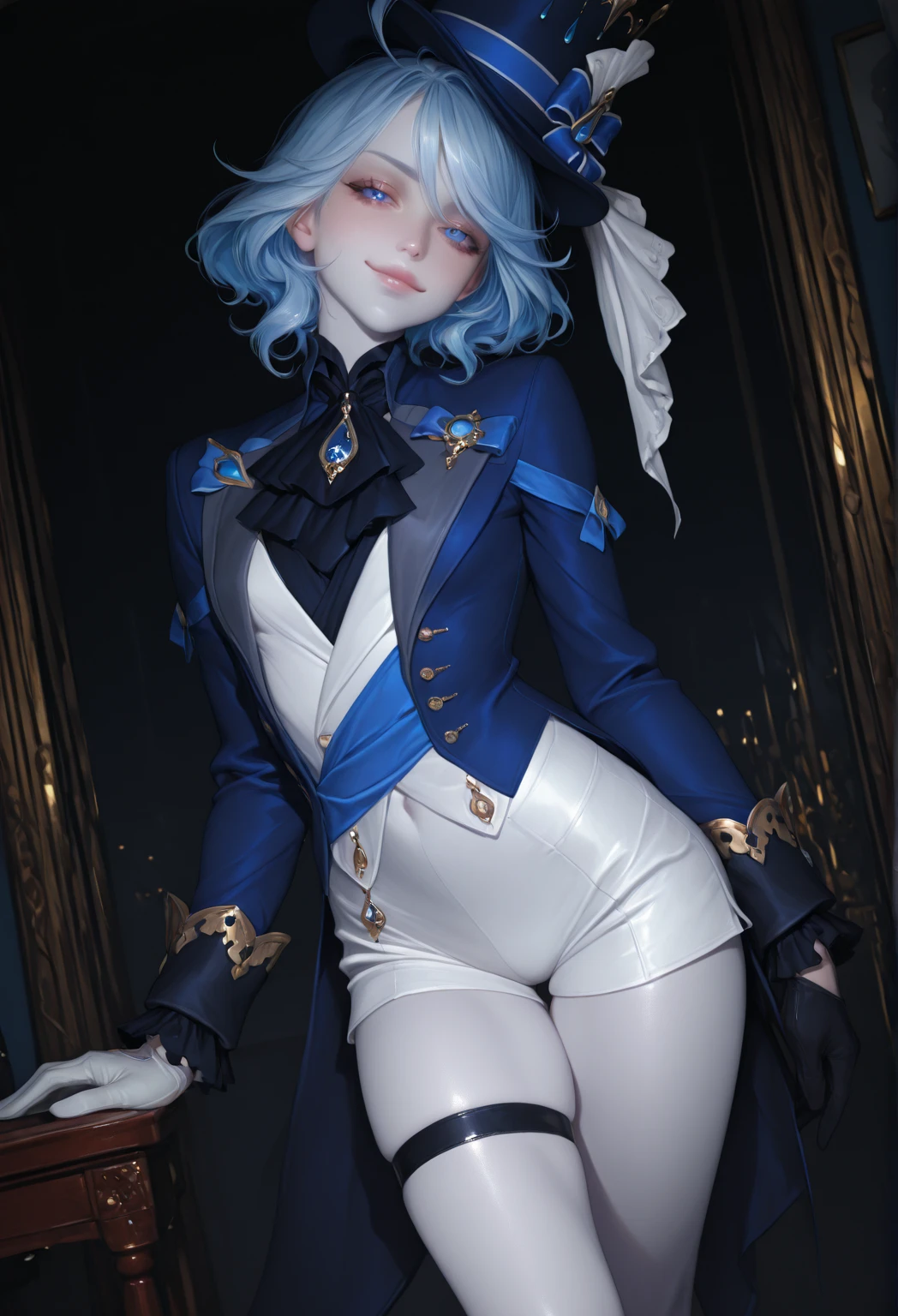 blue hair surrealist, shadow, character table, Reference table, Draw while standing, 8k, Super details, 1080P, Women HD, 4K, 8k, 16k, high resolution, best quality, high quality, anatomically correct, masterpiece, precise, ultra high definition,grace,Unreal Engine,delicate face,long braids,slim,long legs