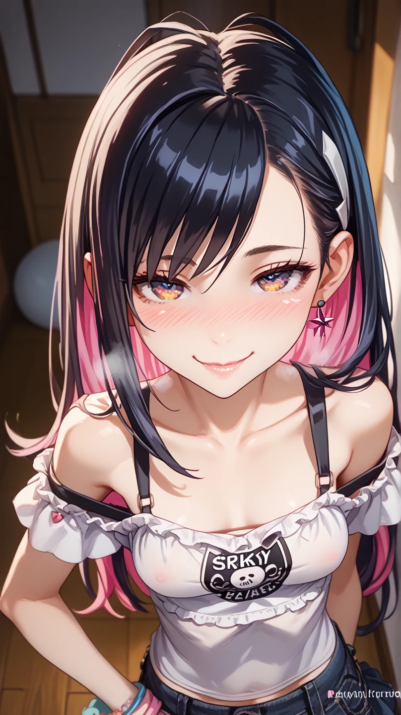 handjob,side view,eye-level shot,face focus,open mouth,tongue out,cum on tongue,lick,(1girl,Beautiful 14 year old girl),((Slender,Small breasts,Baby Face,Small face,)),looking at viewer,Black Hair,bangs,two side up,Gray Eyes,Drooping eyes,slit pupils,narrow eyes,Sheer black and dark pink negligee,Sexy Lingerie,Beautiful and detailed anime art,Mischievous smile,Dimly lit room,Simple Background,Gray background,Low lighting