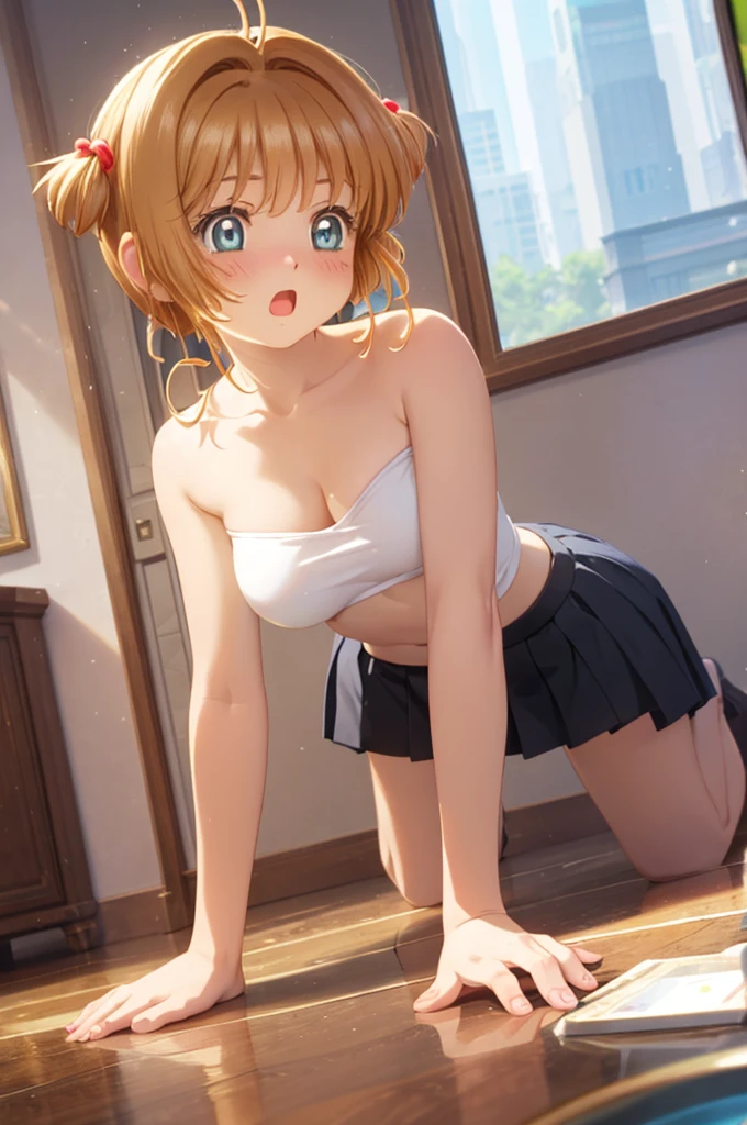master masterpiece, best quality, High resolution, high resolution, 1 girl, alone, angle from below, skirt, breasts exposed, シャツを着てないのでbreasts exposed、fluffy chest, cleavage,ぼっ起nipple, 固nipple, プリーツskirt, socks, 黒いskirt, long sleeve, bangs, Black sockss, dress shirt, troubled expression,red face, sweaty, soaking wet, See through, thin clothes, 風に舞うskirt, リフトアップskirt,skirtを手で捲り上げて陰毛を見せている、 crotch line, hip line, , beautiful leg line, water droplets running down the legs, Lower body soaking wet, My waist was wet, excessive crotch droplets, Three-dimensional effect of body parts, realistic skin texture, focused on feet, kneel down, spread your knees, bright room, , lighting from below, ,platinum blonde,medium hair,red eyes、I'm not wearing underwear、I'm not wearing a bra、I'm not wearing pants、thin pubic hairは丸見え、nippleも丸見え、No clothes are worn from the chest down、全naked、素っnaked、not wearing any clothes、Stand with your legs straight、I'm not wearing anything on my legs、exposed bare skin、All breasts are exposed、I'm not wearing underwear、skirtを手で上げている、Pubic hair exposed、thin pubic hair、beautiful pubic hair、はだけてbreasts exposed、シャツを着てないのでnippleが丸出し、Breasts are showing、nippleが丸出し、nippleが丸出し、手でシャツを引っ張りnippleを見せている、手でシャツを引っ張りnippleを見せている、手でシャツを引っ張りnippleを見せている、naked、belly button、nipple、胸元をぐっと開いてnippleを見せる、belly button、belly button丸出し、belly button及びnippleが丸出しになっている状態