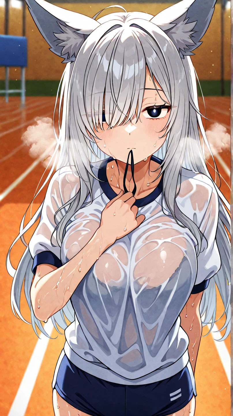 Illyasviel von Einzbern, white hair, red eyes, long hair, hair ornament, empty eyes, (large breasts:1.4) empty eyes , Walking, wearing nothing, big anime eyes, , shiny hair, bare-skin, navel, the groin, BREAK in front of convenience store, large breasts, blank look, Nipples, nsfw, nipple , (Sweating profusely, Love juice, Wet Woman, female ejaculation), Flooding. sea. solo, Peeing, lactation, projectile lactation, crying