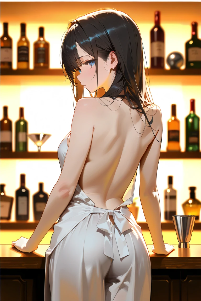 ((Highest quality)),(Ultra-high resolution),(Very detailed),(Detailed Description),((The best CG)),(A masterpiece),Ultra-detailed art,Amazing painting art,(Art with precise detail:1.5), ((Slip dress:1.3)),(Side boob:1.4),(Backless:1.4)