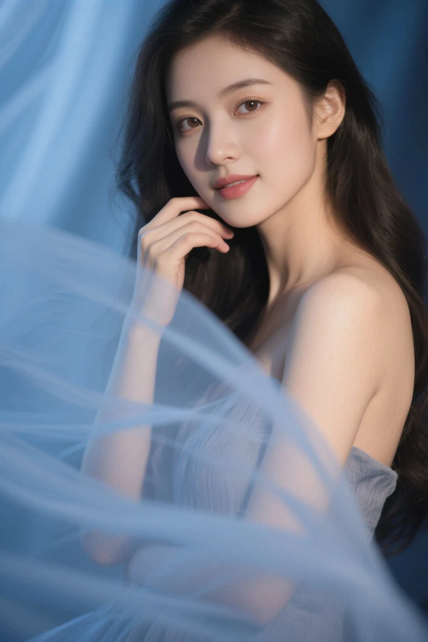 Flowers all over the wall, (best light: 1.2, cute Korean girl: 1.2, [white dress: 1.3], full body, beautiful dance moves, wearing pink long-haired mink bandeau dress, multicolored flower wall, poster level, flowers on the wall are not crowded, elegant and colorful: 1.1, bright and moving: 1.1, [ultra-detailed: 1.2 + dynamic pose + delicate: 1.2],), big breasts, pursed lips and smiles, The sides are five-colored flowers, the wall is pink hydrangeas, roses, colorful chrysanthemums, and the background wall is a wall of flowers dominated by pink