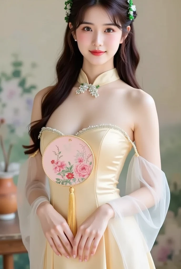 Geometry,stain glass,12 zodiac signs,Vigée Leblanc style,Math、Astronomical utensils,astronault,Roses in a vase,fruits,cute little,A smile,Ancient Greek costumes,Paintings by Sandro Botticelli,Costume with stretched shoulders,huge smile,large full breasts,Ecstasy expression,A sexy,Beautiful bare skin,Cute smile