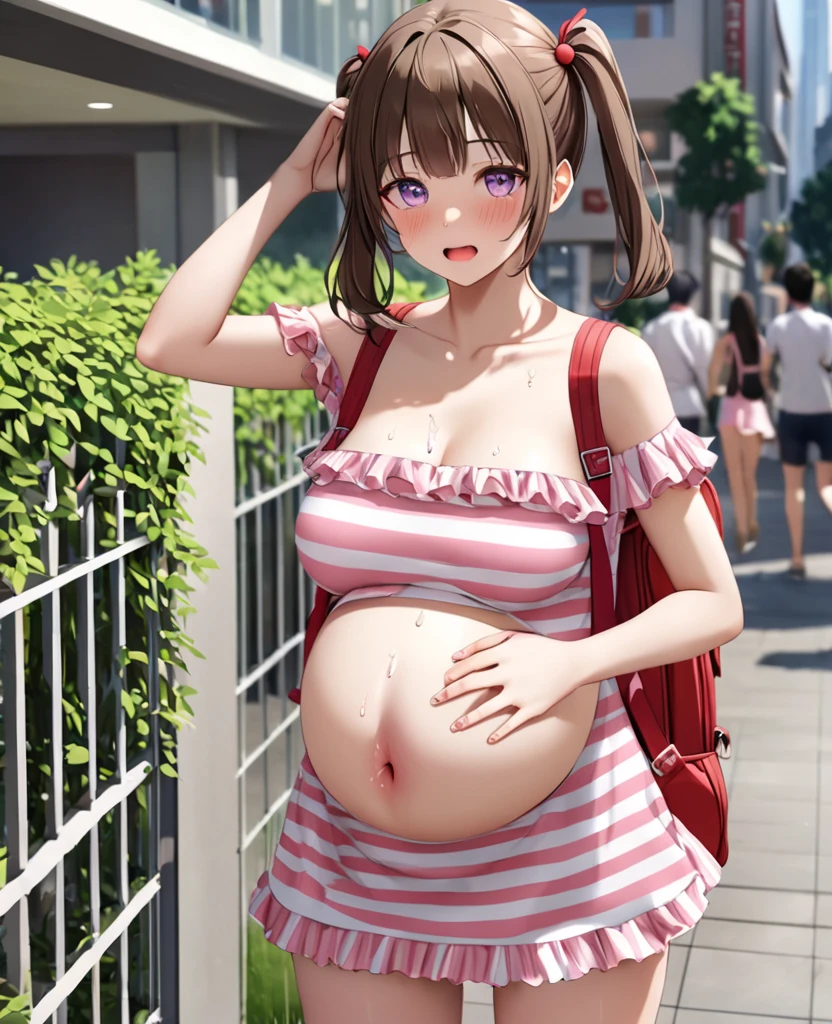 One girl, Julie Kato, masterpiece, expensive quality, very_expensive_solve, big_file size, full color,(completely nude:1.2),pussy,niplles,( kid),(pregnant:0.8),closed mouth,cum in pussy,