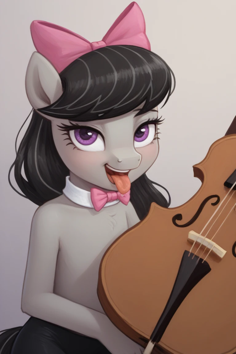 (derpibooru_p_95), ((pony octavia melody)), with 1 cello, Acrylic painting on celluloid, Created by Henri Matisse, (((body fur))), fur skin, intricate detail, pruning, masterpiece, show accurate, only 4 legs