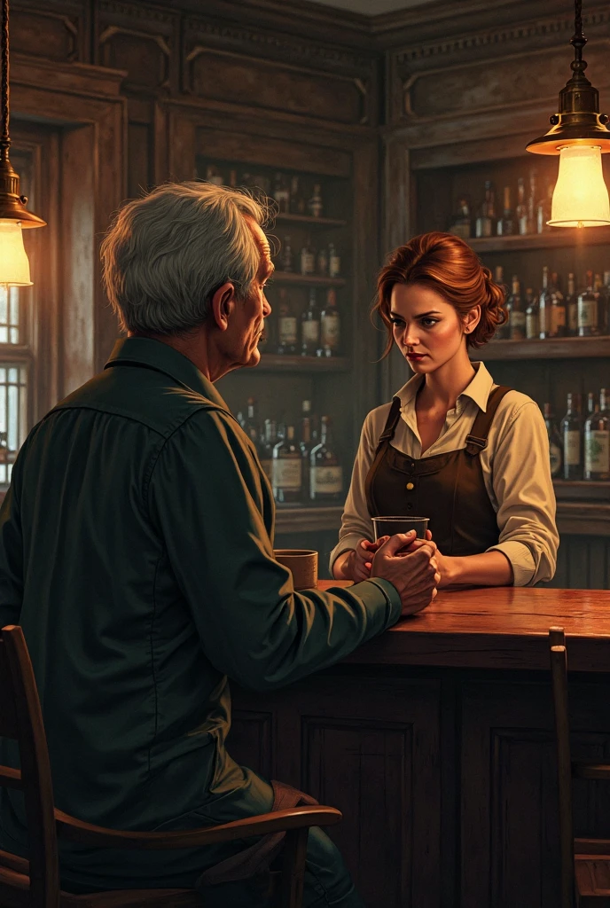 Maine Coon Cat wearing a trench coat drinking a glass of whisky in a high class, old timey bar. Realistic.