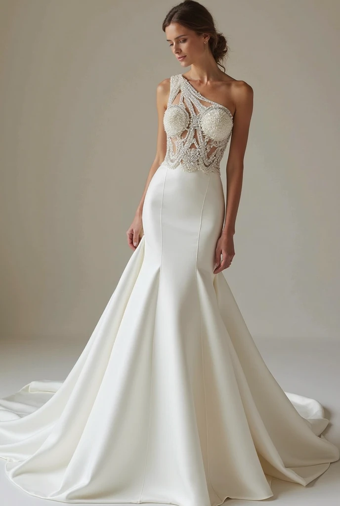 Haute_Couture  beautiful American woman posing in a huge dress, in the style of intricate cut-outs, ruslan lobanov, meticulous attention to detail, ivory, briana mora, hand-painted details, streamlined design