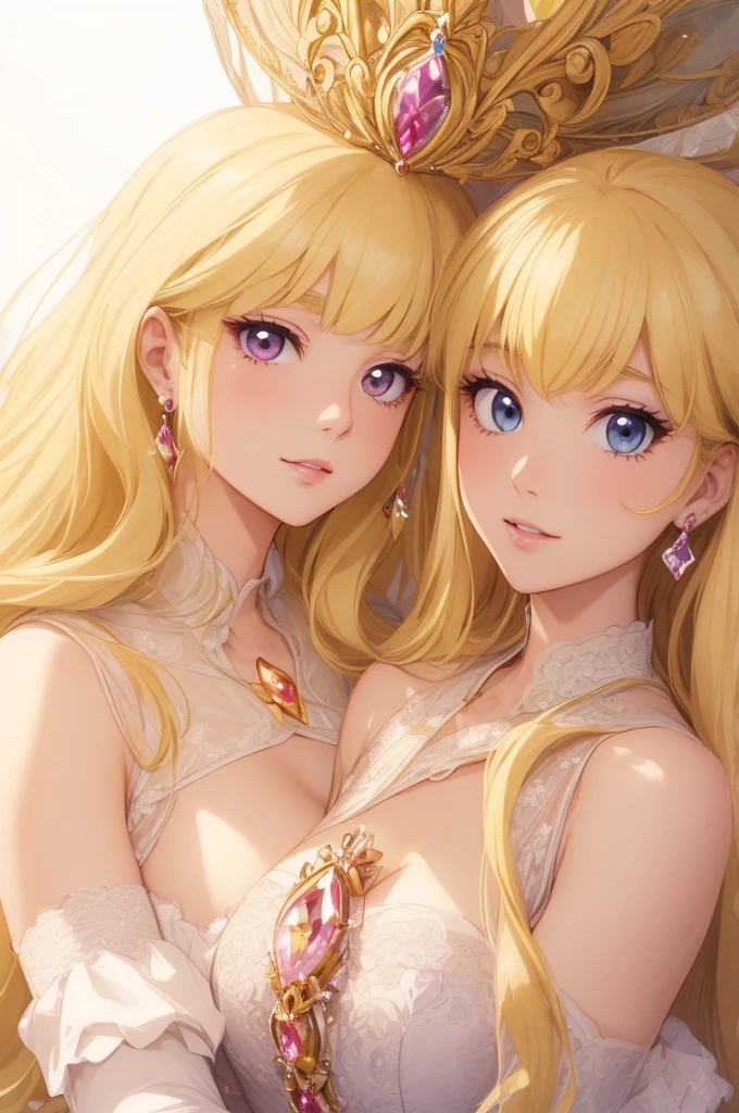 (((((3 girls:1.3)))))、(((forehead、3 girls:1.3、white blond hair:1.3、cowboy shot:1.3、A calm face、long hair、Northern Europe、White、beautiful girl、White Blonde、Blonde、White background、Off-the-shoulder dress:1.3、、cute、Young、True Face、Shiny Hair、whole body)))、table top, highest quality, figure, super detailed, finely, High resolution, 8k wallpaper, Perfect dynamic composition, detailed and beautiful eyes, Deco out,bionde, breasts, Natural color lip,white background, random cute poses,