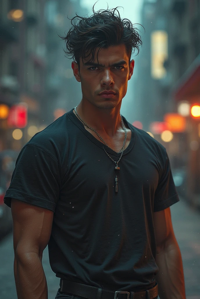 Change Background Cyberpunk Handsome Boy, Realistic Face, 8k Ultra Realistic
