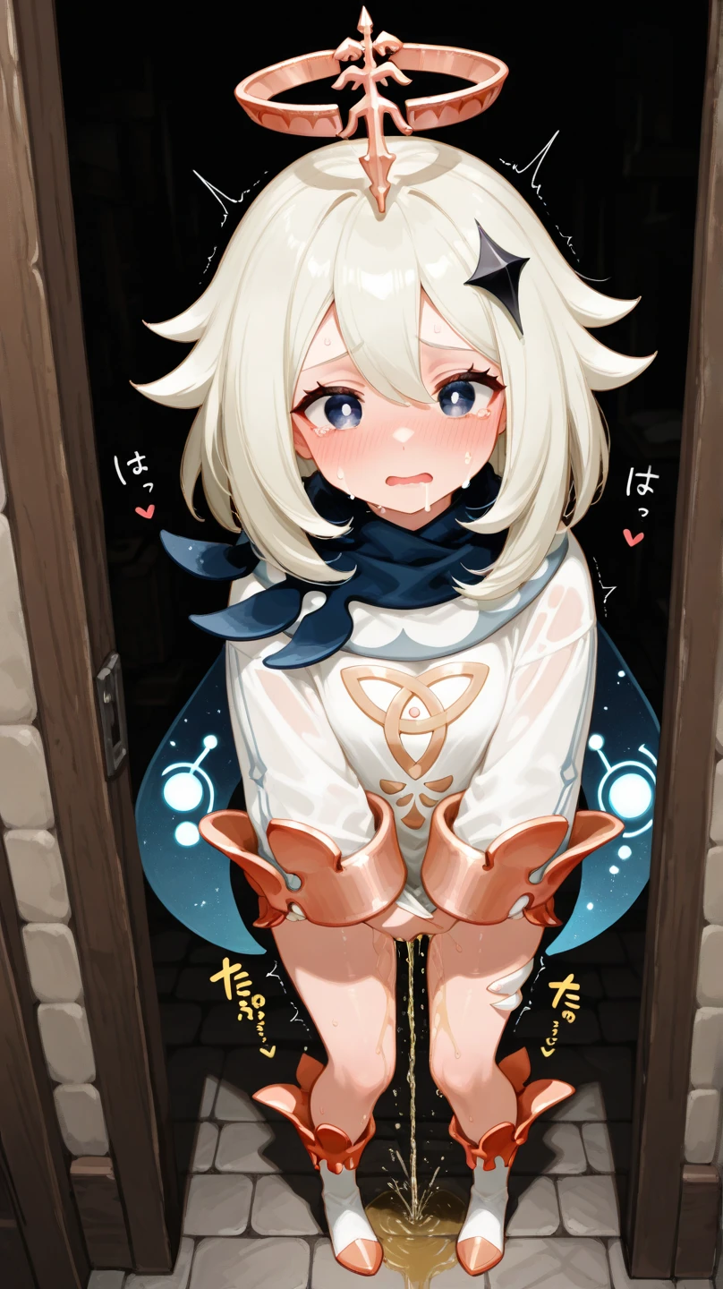 night, ((1 Girl)), alone, masterpiece, 8k wallpaper, High resolution, (((Completely naked))), Absurd, High Quality Backgrounds, short hair, Black Hair, Multicolored Hair, Beautiful frozen village, (Bright full moon), Blue clothes, Detailed dress, Jewelry Dress, (magic:1.2), blue fire, blue eyes, Glowing Eyes, fire, Ice Goddess, (Beautiful crown with blue details), electricity, blue electricity, Blue light particles