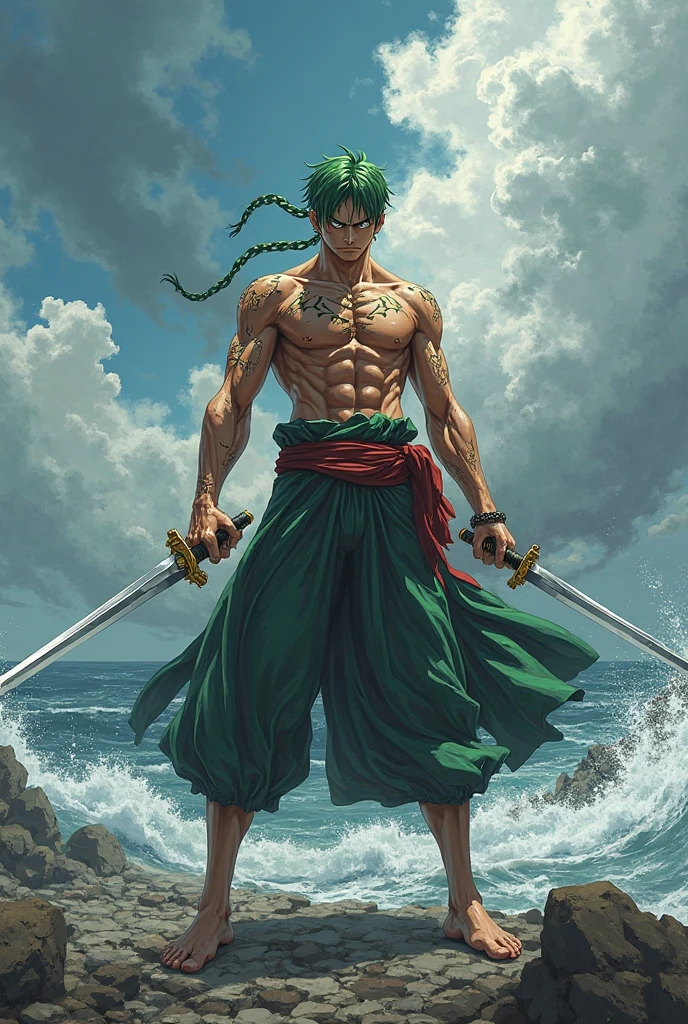 One piece Zoro if he is in attack of Titan 