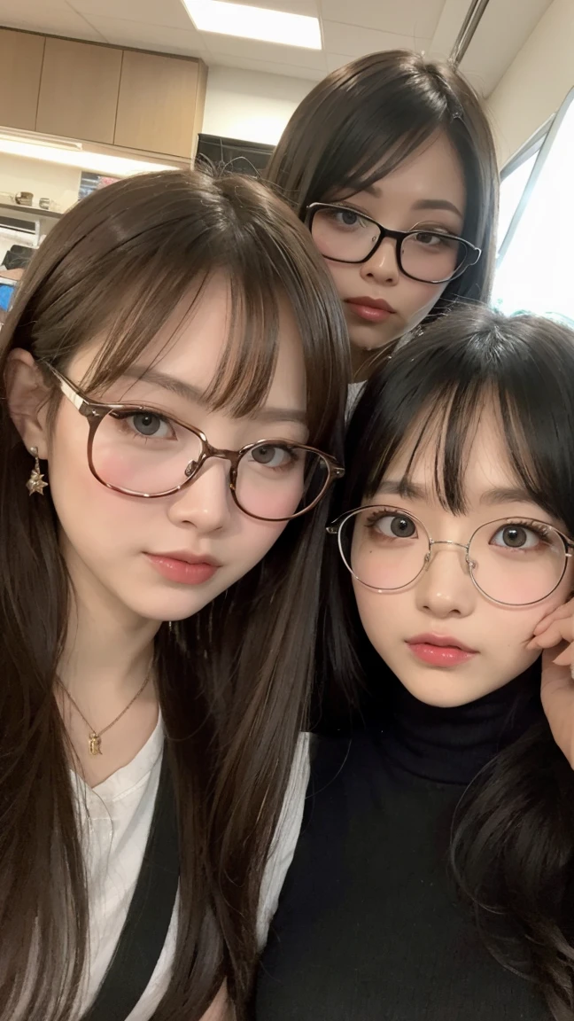 Beauties in glasses