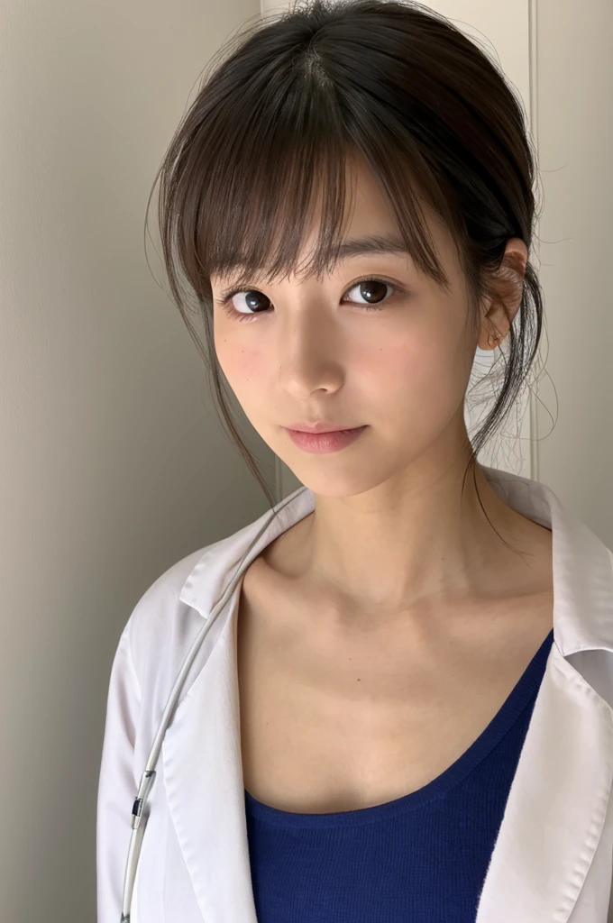 ((Highest quality)), ((masterpiece)), (detailed),Perfect Face,Japanese,Female doctor,White