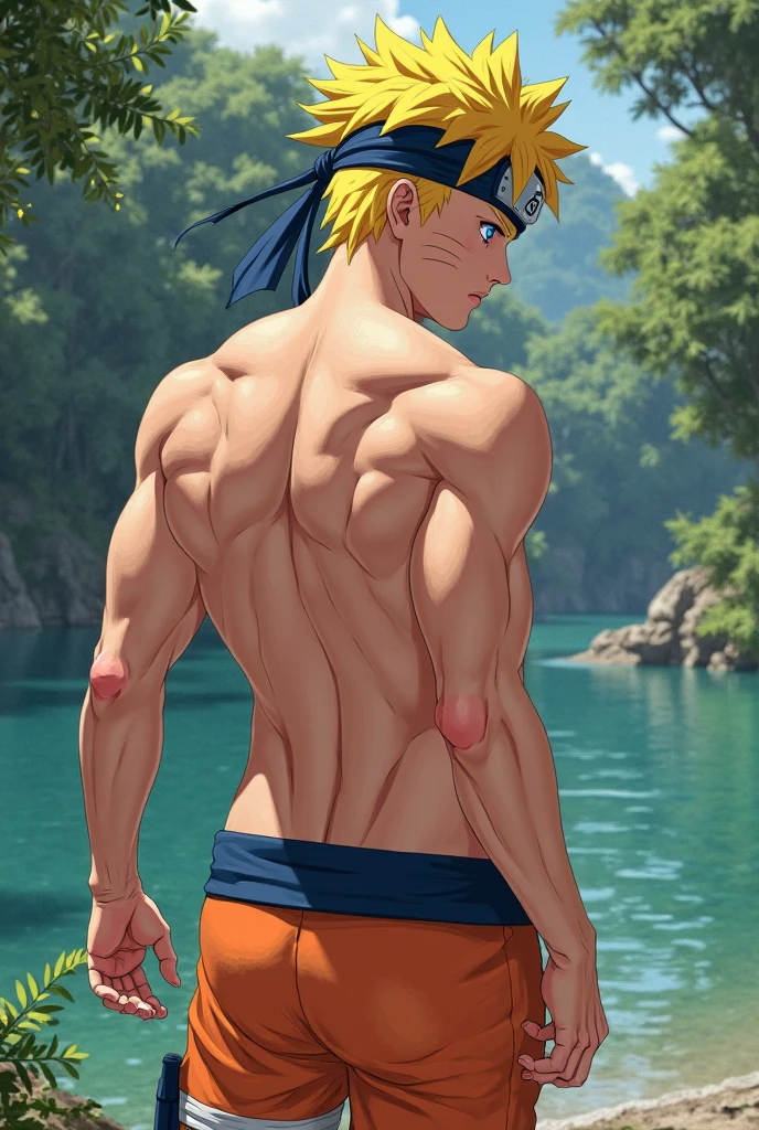 Naruto naked with his cock out