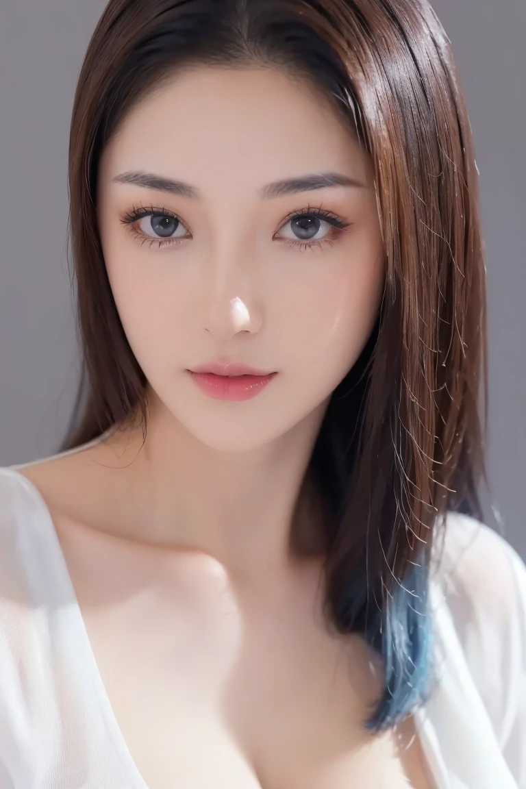top-quality、hight resolution、masutepiece、a picture、wall-paper、realisitic、Bright lighting、profetional lighting、face lights、Smooth lighting、Women in Japan、Beautiful sister、Adults、Beautuful Women、女優、modeled、gravure、idol、Super beautiful、Beautiful skins、Beautiful and detailed eyes、Beautiful and detailed eyes、A detailed face、slim、medium large breasts、short medium hair、brunette color hair、