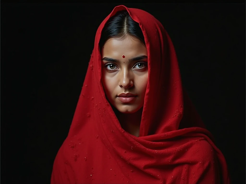(close-up, editorial photograph of a 21 year old Indian woman), (highly detailed face:1.4) (smile:0.7) (background inside dark, moody, private study:1.3) POV, by lee jeffries, nikon d850, film stock photograph ,4 kodak portra 400 ,camera f1.6 lens ,rich colors ,hyper realistic ,lifelike texture, dramatic lighting , cinestill 800,