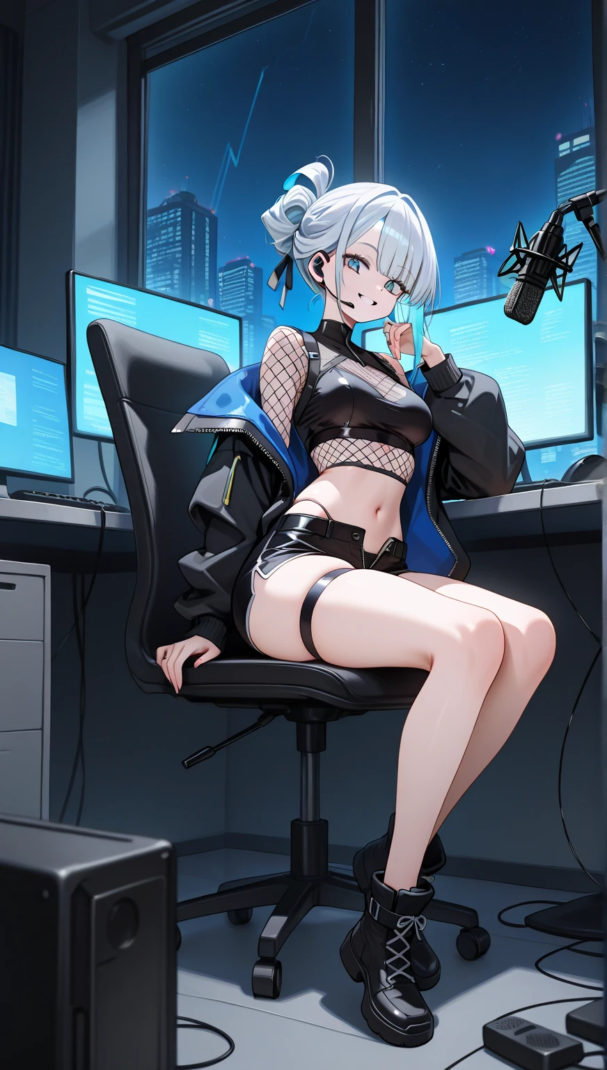 bronya zaychik (silverwing n-ex), bronya zaychik, red pupils,breasts, long hair, dress, grey hair, cleavage, bangs, (glowing grey eyes:1.2),
BREAK (masterpiece:1.2), best quality, high resolution, unity 8k wallpaper, (illustration:0.8), (beautiful detailed eyes:1.6), extremely detailed face, perfect lighting, extremely detailed CG, (perfect hands, perfect anatomy),