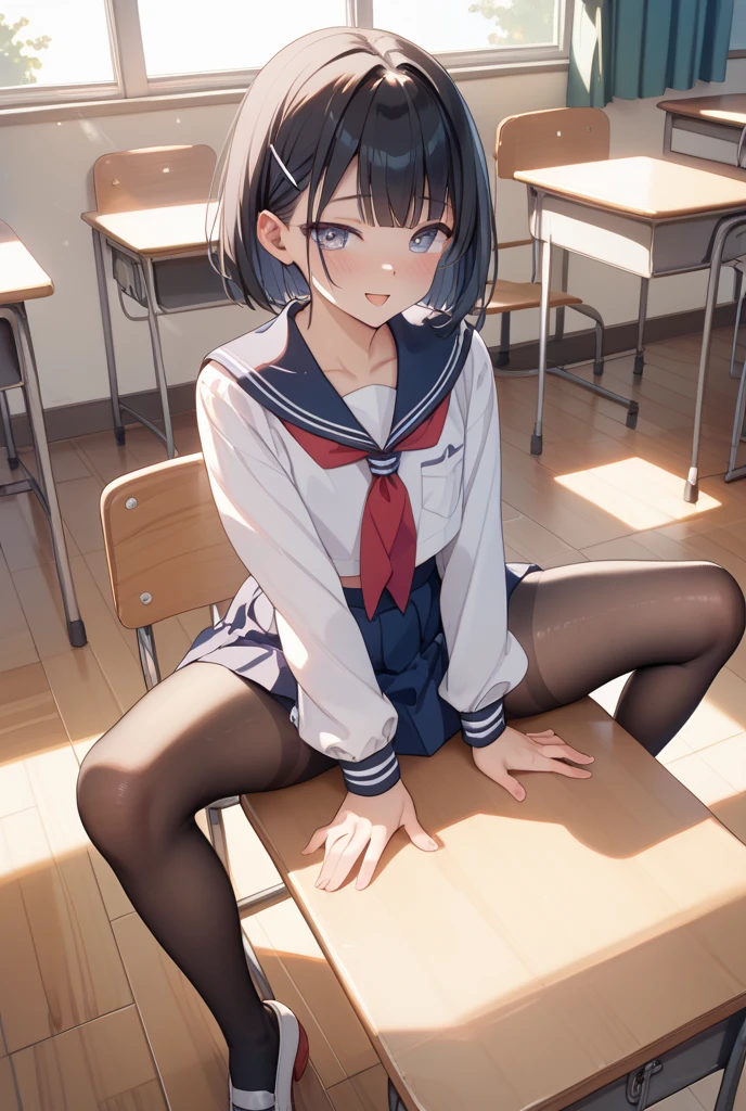 Ultra HD Photos、whole body、Accurate depiction of the human body、Schools that train sex slaves、A modest uniform、classroom、whole bodyエスビアン、Small breasts、Lewd、Masturbating with legs apart、shame、Transparent love juice overflowing from between her legs、Sensuality、Feels good