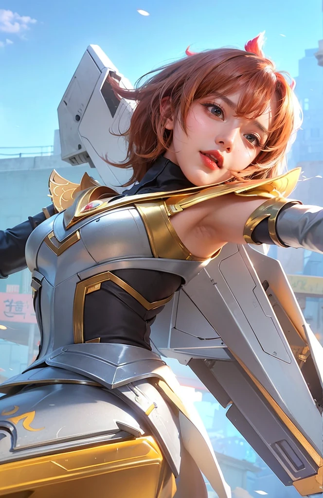 a close up of a girl, brown hair, big boobs, shadowbringers cinematic, 4 k detail fantasy, a beautiful fantasy empress, game cg, xianxia fantasy, xianxia hero, 2. 5 d cgi anime fantasy artwork, cinematic goddess close shot, ruan jia and artgerm, wow 4 k detail fantasy, hyperdetailed fantasy character