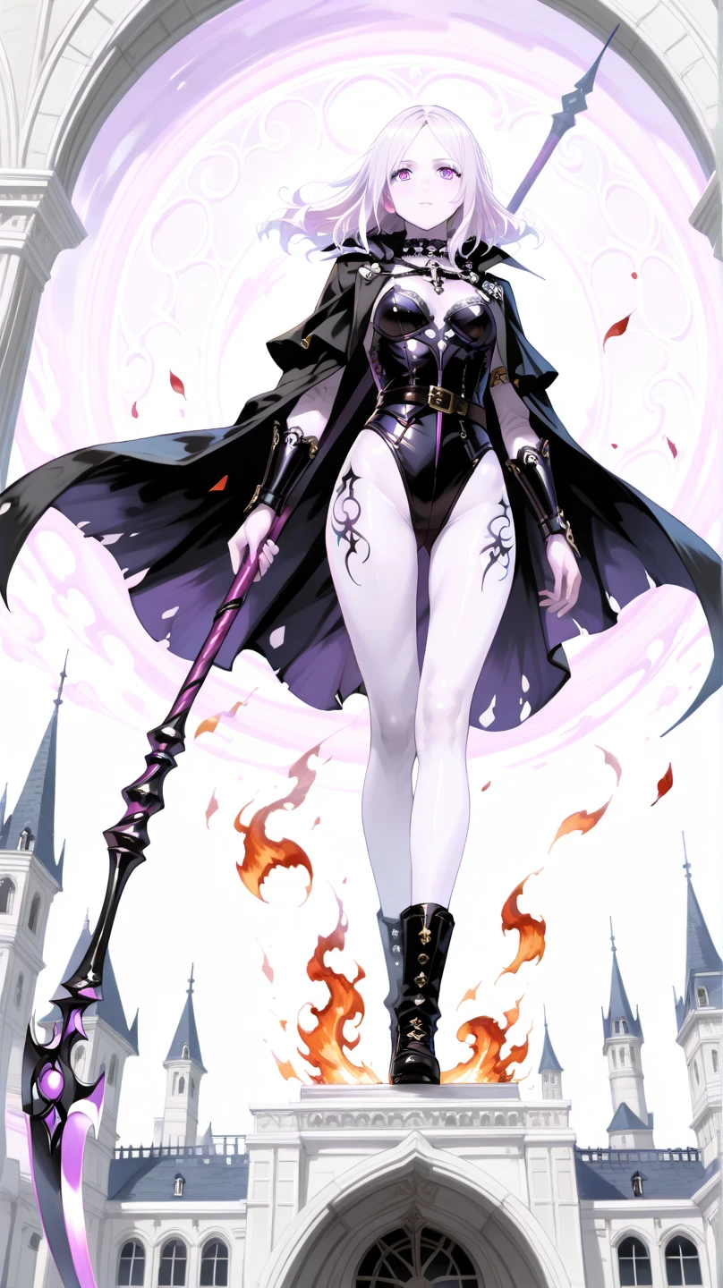 :cellshading:(anime)(manga)anime main character of a woman in a black dress, Dark witch, Astral Witch Clothing,pose (casting a powerful spell, drag slave style Lina inverse) psycho look,anime style, human :: sorceress, dark sorceress, [full body concept], anime woman, black fur wizard, witch clothes, emphasize pose and gaze, *magic skill fury ray*
