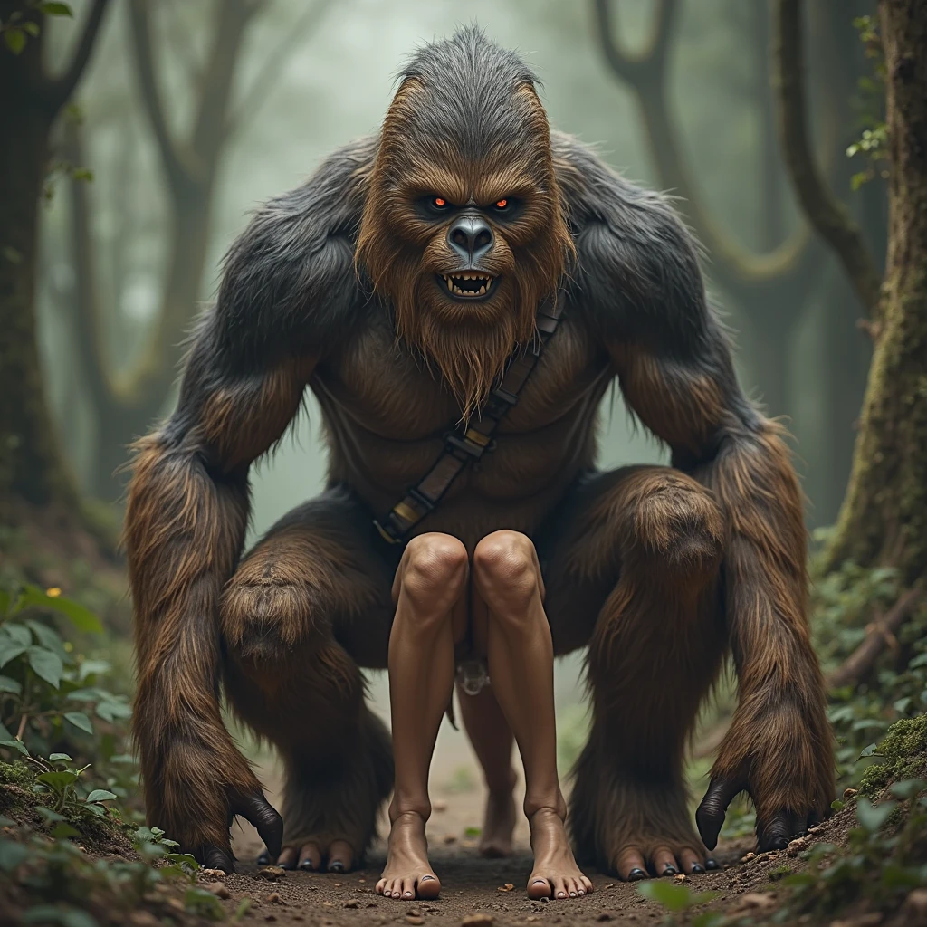 A girl with big beast and hairy pussy without clothes