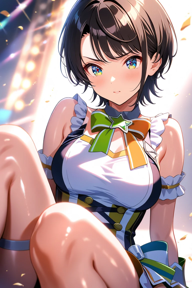 (Sexy dance show:1.2),(show off Micro Panties,skirt lift up by self:1.5),A special week \(umamusume\),Excellent anatomy, masterpiece, Highest quality,Realistic, hyperRealistic, 16k hdr,(blush,smile:1.2),(Live Stage:1.3),(The gorgeous costume is visible through:1.2),Stage Costumes,Horse tail,Ultra mini skirt,Micro Panties,Clear Page,Erect nipples,Sweat,Large Breasts,Upper Body,Strong winds,Camel Toe,(Spread your legs:1.2)