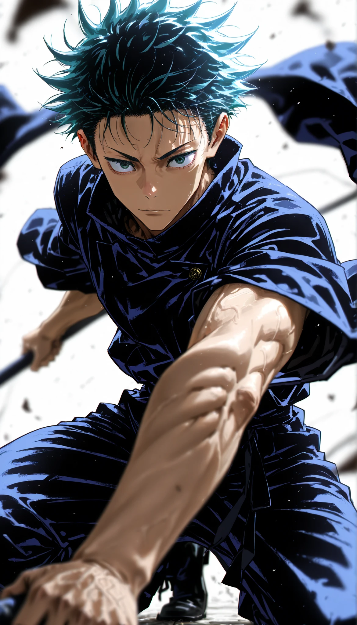 depth of field, high definition image,a lot of details,Gojo de Jujutsu Kaisen