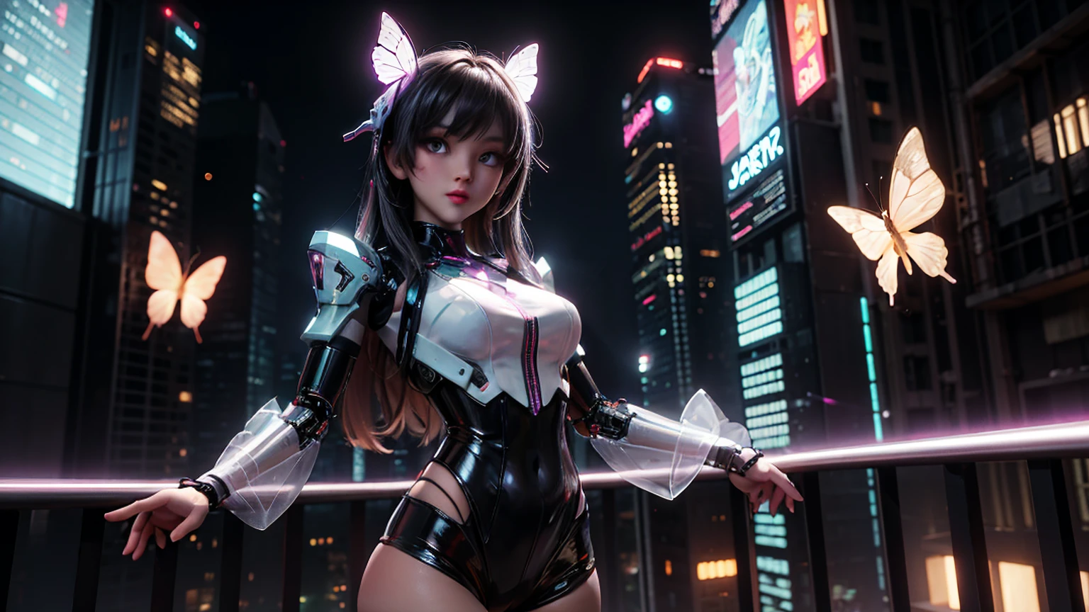 sexy spider woman, super beautiful,full body shot, character sheet, lightningwave, 3d, cgi, glowing neon, cyberpunk, streetwear outfit, neon city, rendered in 8K resolution for high quality details,perfect anatomy, hands with 4 fingers and 1 thumb, rendered in 8K resolution for high quality detail, 8K image quality, 8K high resolution image, hyper detailed, super realistic, intricate details