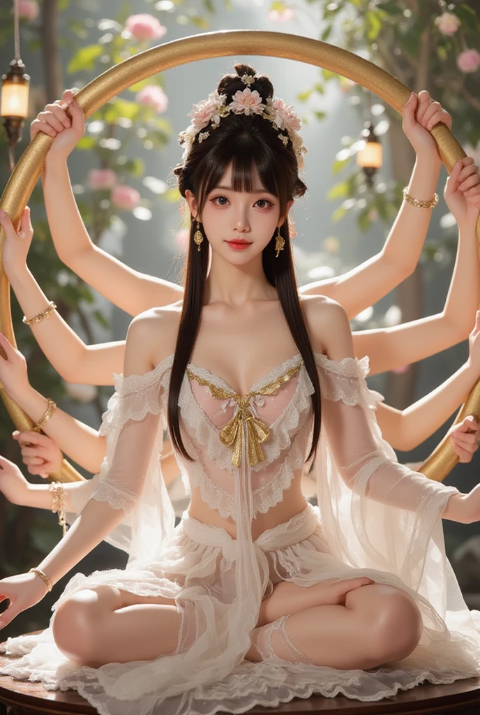 (heavy breasts)、top-quality、masterpiece、超A high resolution、(Black Dragon Armor)、(((made of metal))),(((Colossal tits)))、(((Detailed white micro bikini))),(Wearing a beautiful crown made of jewels),(Photorealsitic:1.4)、Raw photo、女の子1人、(((Random hair))、(((Take different poses)))、glowy skin、(((Black Dragon)))、Intricate and ornate hair ornaments、(Looks like a gorgeous jewelry necklace)、(A person who sees with calm and goddess-like eyes)Happiness:1.2)、(metal bikini background)).((Beautiful coral and sea background))、Precipitous cliffs、(ruins background)、((super realistic details))、portlate、globalillumination、(sexypose)、Shadow、octan render、8K、Colossal 、Raw skin exposed in the cleavage、metals、Details of complex ornaments、Japan details、highly intricate detail、Realistic light、CG Society Trenlow Eyes、Eyes shining towards the camera、Toostock、(veils)、(((Heavy Big))),Shining eyes shine、Armpit、