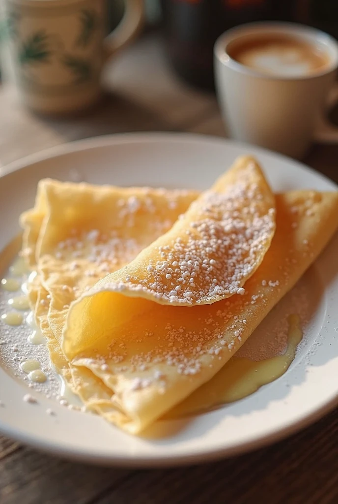a crepe with banana inside that the banana is cut into small cubes


