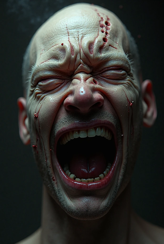 Concept art of chronic facial pain 