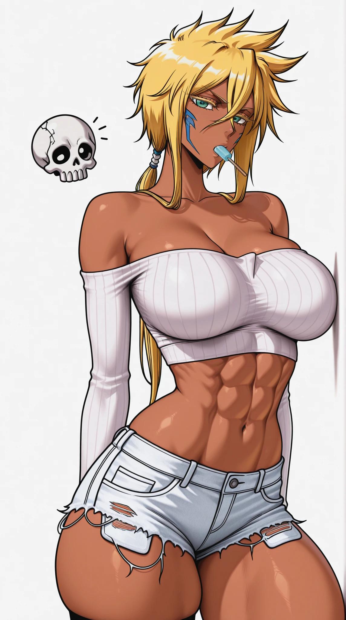 score_9, score_8_up, score_7_up, masterpiece, high quality, BREAK
Gwnom, mask, faceless, no nose, no mouth, white eyes, spikes, hood up, black bodysuit, hooded bodysuit, long tongue, claws, sharp teeth, standing on a rooftop, in a city at night, citylights