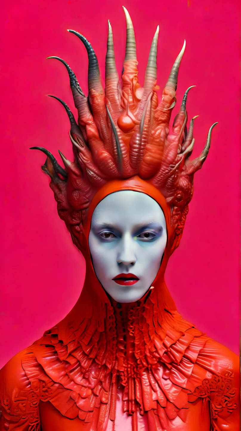 Lovecraftian Lady gaga, sexy cyborg body part, magazine cover, poster art , Lovecraftian creative design, hint of vibrant, bold huge text, matted design layout. technological elements