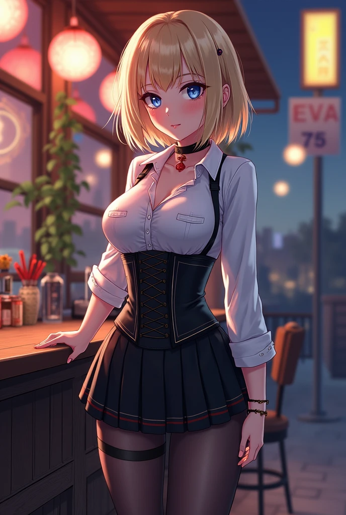 (8k, RAW Photos, Highest quality, masterpiece: 1.2), A woman in a waitress costume poses for a photo, Photorealistic perfect body、cute, Small breasts,solo、