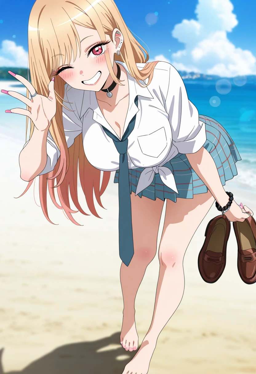 score_9, score_8_superior, score_7_superior, Break Source_anime, One girl, Hoshino Ruby, Blonde, Long Hair, one side superior, Red eyes, mismatched psuperiorils, star-shaped psuperiorils, , Red Bow, Grey Skirt, 眉をsuperiorげる, One knee, autumn ,anime girl in bikini standing on a beach with palm trees, wallpaper anime blue water, 4k yen manga wallpaper, anime moe artstyle, anime! 4K, anime! 4k yen, seductive anime girl, 4K anime wallpaper, ultra hd anime wallpaper, Realistic Bikini, Red cute tie, [ 4k yen digital art ]!!, ecchi anime style, anime girl sitting on bed with arms crossed, an anime drawing by Jin Homura, Pixiv, Tropical Hair Ribbon, anime moe artstyle, cute anime girl, I also make fan art,  , Check it out, anime best girl, anime visual of a cute girl, young anime girl, an anime girl, pretty anime girl, anime girl, Very detailed、masterpiece、Highest quality、Ultra-high resolution energy A、8K high resolution、Photo-worthy clarity、Detailed eyes、Gradation、Perfect anatomical figure ,hard disk、Hmph (English) ,Nikon Z9 80mm Lens , Tabletop、Model standing、Deep pink lace panties、The dress is made of white lace material(((Show me all my panties)))、(((The skirt is definitely worn.)))、(((スカートの裾をsuperiorげる)))、Panty Focus、Too bright natural light、sunlight、Detailed lace panty pattern、Regular panties、(((While standing, スカートをsuperiorげてカメラにパンティを見せましょう)))、(((beautifultiful alignment and snow-white teeth)))、(((Lift the skirt Greater than and、 Greater than,、Show your panties to the camera)))、Ultra slim body, Big Breasts、Slender model body type、beautifultiful posture, By subway、extremely hVery detailed、masterpiece、Highest quality、Ultra high resolution A、8K high resolution、Photo-worthy clarity、Detailed eyes、Gradation、Perfect anatomical figure ,hard disk、Hmph (English) (English) (English) (English) , Nikon Z9 80mm Lens , Tabletop、Model standing、red lace panties、This dress is made of red lace material.(((Show me all your leggings)))、(((The skirt is definitely worn.)))、(((スカートの裾をsuperiorげる)))、Leggings Focus、Too bright natural light、sunlight、(((While standing, She lifts her skirt to show her panties to the camera)))、(((beautiful