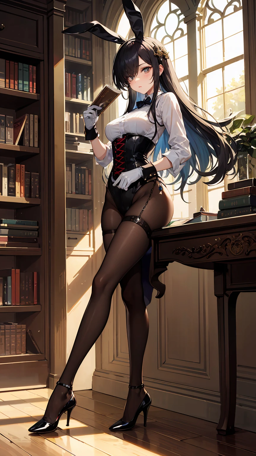(masterpiece, best quality:1.2), <lora:agk_charpack-10:1.0>, solo, 1girl, ((esdeath)), smile, looking back, long blue hair, white peaked cap, blue eyes, (white military uniform), long sleeves, white thighhighs, choker, large or medium breasts,(slim), illustration of a anime girl imagination, art brut, polychromatic neon, phantasmagoria, vray, polychromatic noir, hyperrealistic photo by Seebas Apterus and Larry Bell art, blending, smooth, serious, detailed expressions, artstyle, detailed eyes, HDR, UHD, 64k, RTX, sharp, sharp focus, highly detailed, intricate detail, professional, artistic flow, ultra detailed, high resolution photography, (bright colors)