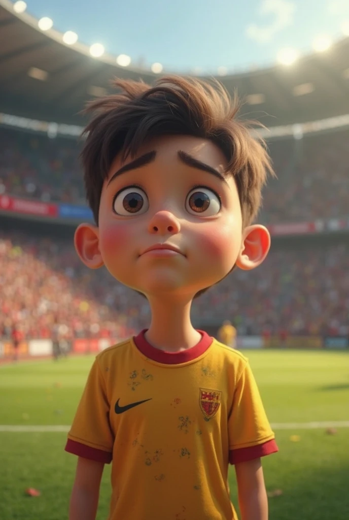boy light skin brown hair wearing germany sports uniform