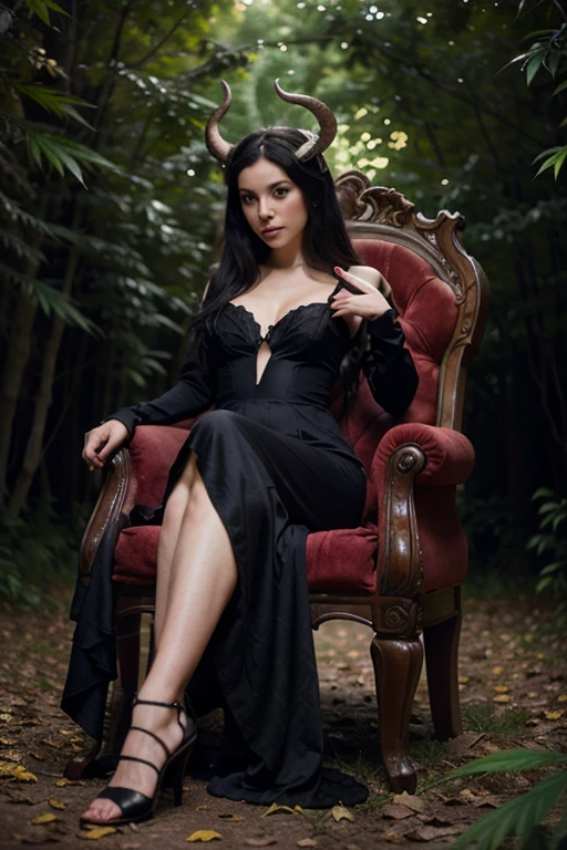 emmanorts sitting on chair, crossed legs, high heels