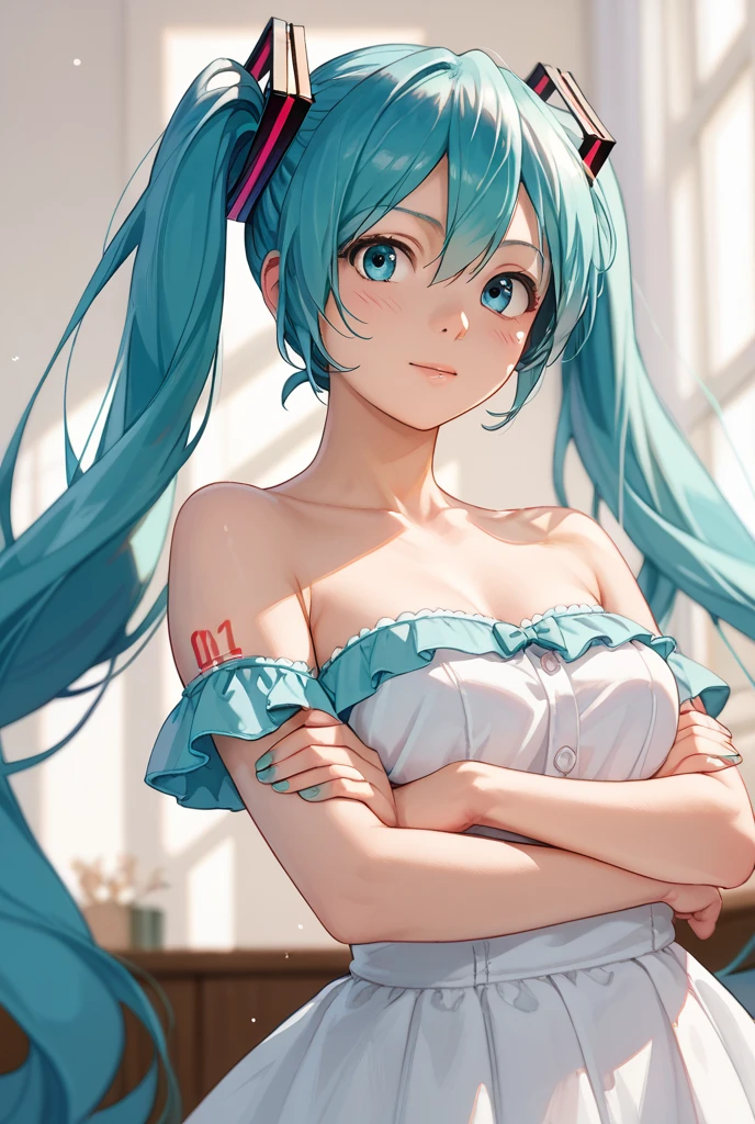 masterpiece, Highest quality,  Unreal Engine,  Super Resolution,  Very detailed, 

Beautiful woman, Bloomers, One Girl, alone, blue eyes, Blue Hair, Aqua Hair, Single Blade, Braided Ponytail, Hair Ribbon, Red ribbon, Hair Ribbon, Earrings,  Vivid expression, Healthy Body, Beautifully detailed sweat glands, Smooth skin texture, Carefully drawn, 

(humidity:1.2), Beautiful Eyes, (Attractive face:1.2), (Beautiful Skin), (Big Breasts), Puffy nipples, (Sticky with sweat), In a dynamic pose,

In the world of Dragon Ball, Capsule Corporation, 