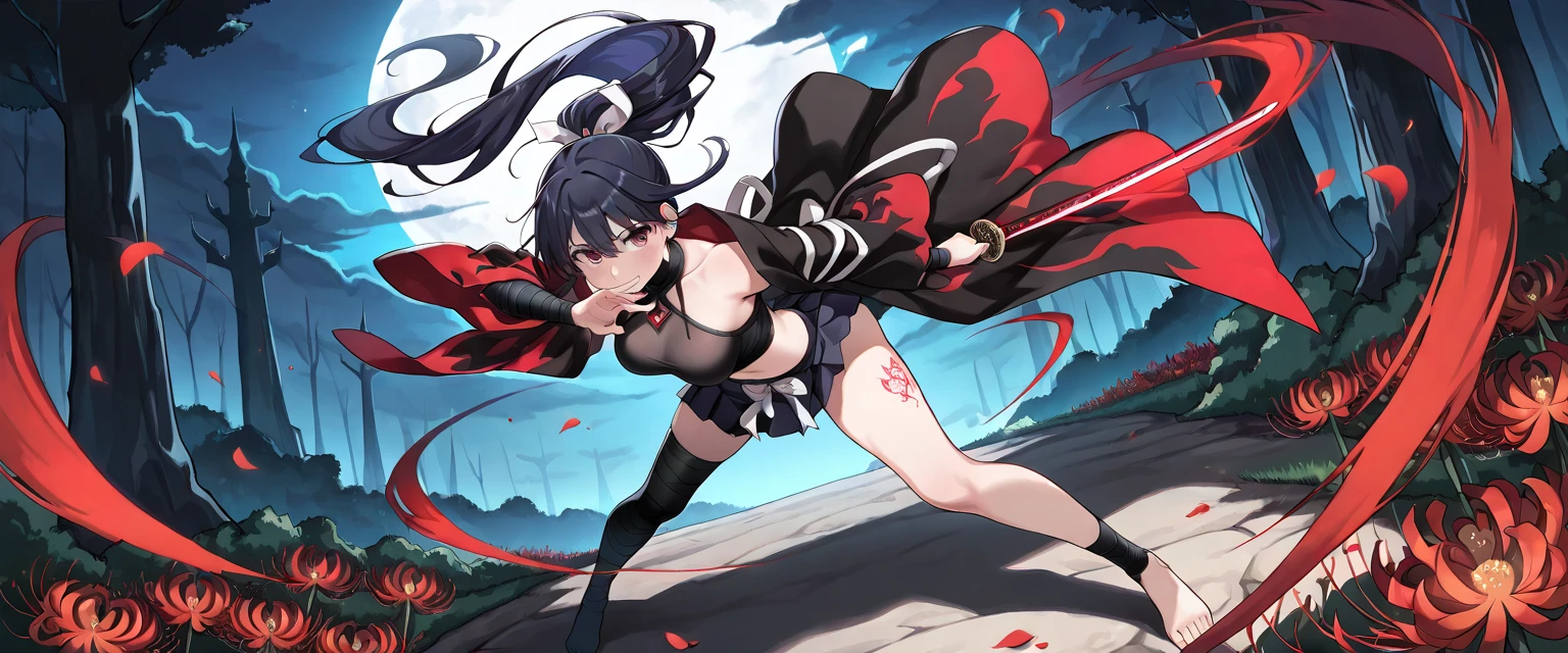 Broken cheongsam,Ripped black pantyhose,Huge breasts,blush,Gasping lightly,Battle damage,Seriously injured,Holes in clothes,Holes in clothes,weak,pain,Beaten,Back against the wall,Hit by a heavy fist in the abdomen