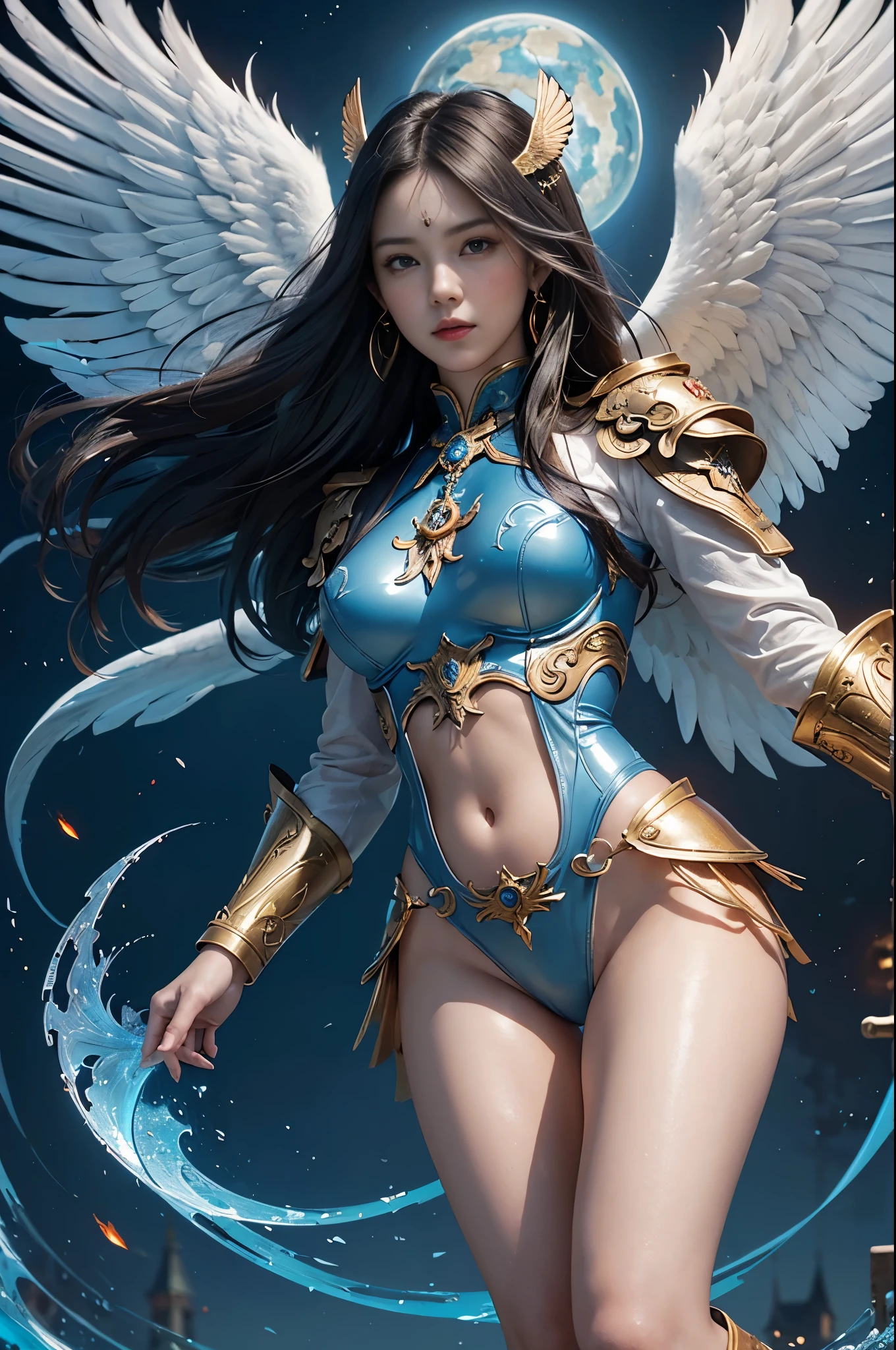 (aesthetic, there is nothing: 1.2), Professional photographer, Kayle's role in the League of Legends game,huge boobs,exposing her chest,huge ,huge breasts,exposing her chest,Show breasts,