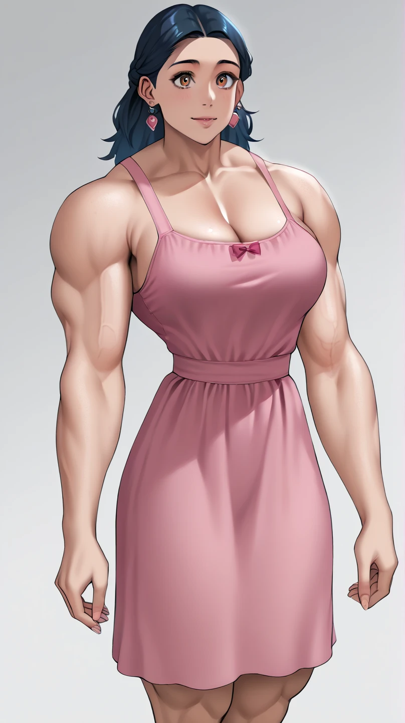 muscle woman looking at viewer