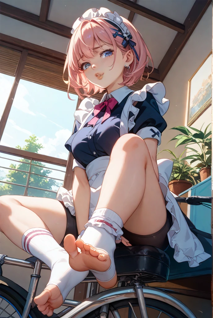 RAW Photos, Highest quality, High resolution, Very detailed、 8K image quality、、playground、Nipples are visible、Health Room、blazer、bed