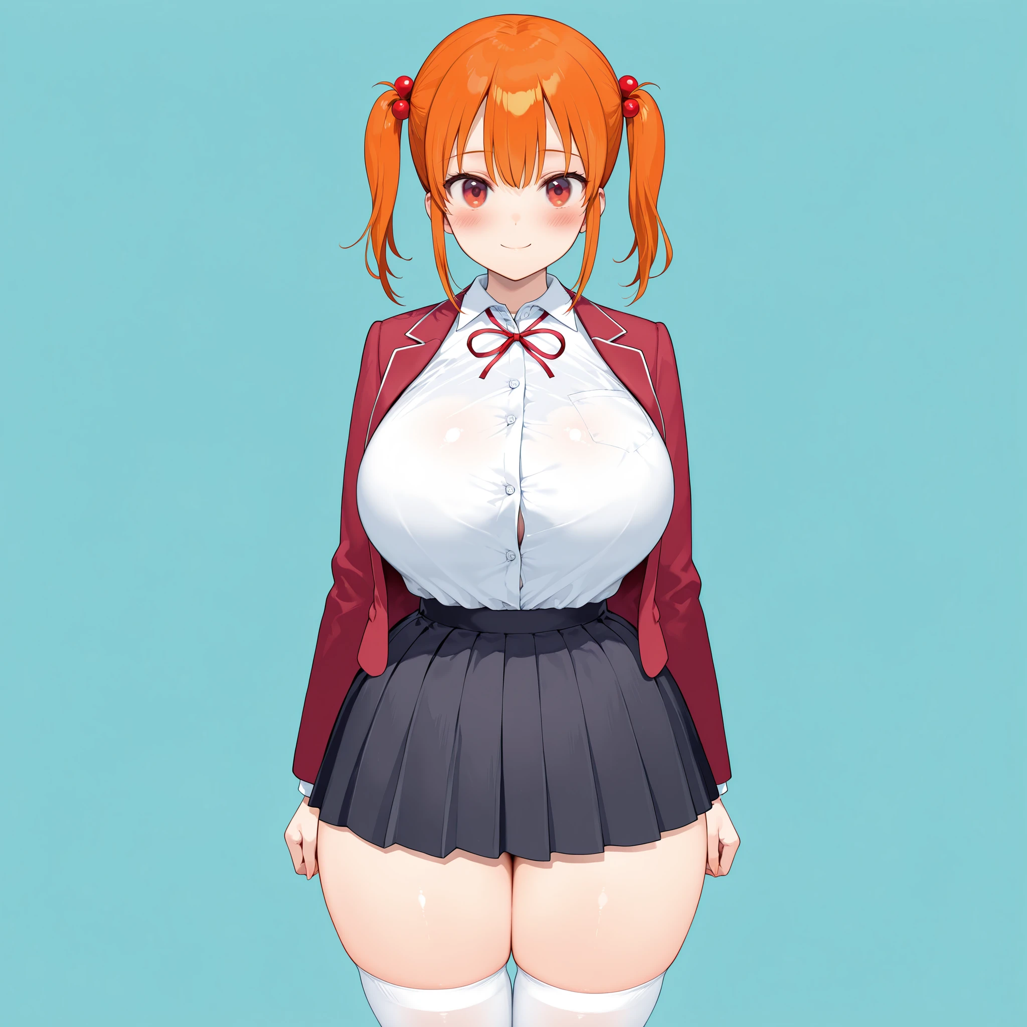 sexy pose there is a woman in a Short skirt and a shirt posing, high socks, a Surreal , Surreal , real high school girl, photorealistic rendering of anime girl, Realistic whole body, sakimichan hdri, figura completa Surrealista, photorealistic perfect body, pose casual, seductive anime girl, soft anime cg art, from girls frontline anime girl perfect body in a very Short skirt and a bow tie posing, a Surreal , real high school girl, Surreal , short full length portrait!, anime full body illustration, April rendering, The tenacity of the blue reflection, wearing a skirt, wearing a skirt, cute 3d anime girl rendering, full body illustration, Hugeなchest, super Short skirt, a shy girl, wearing glasses, Orange hair, panties, mini skirt, Short skirt, very Short skirt, split button, Thick, Masterpiece of sexy pose,of the highest quality,best illustrations,Very detailed,1 girl,alone,,attractive,blush, Huge chest,short hair, orange hair, Big,((Huge_chest))),